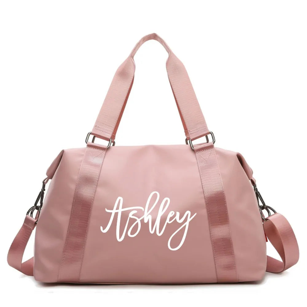 Personalized Duffel Bag Bridesmaid Gift Custom Weekend Bag Gym Bag Cabin Tote Bag Bridal Gift Travel Bag Waterproof Shoulder Bag