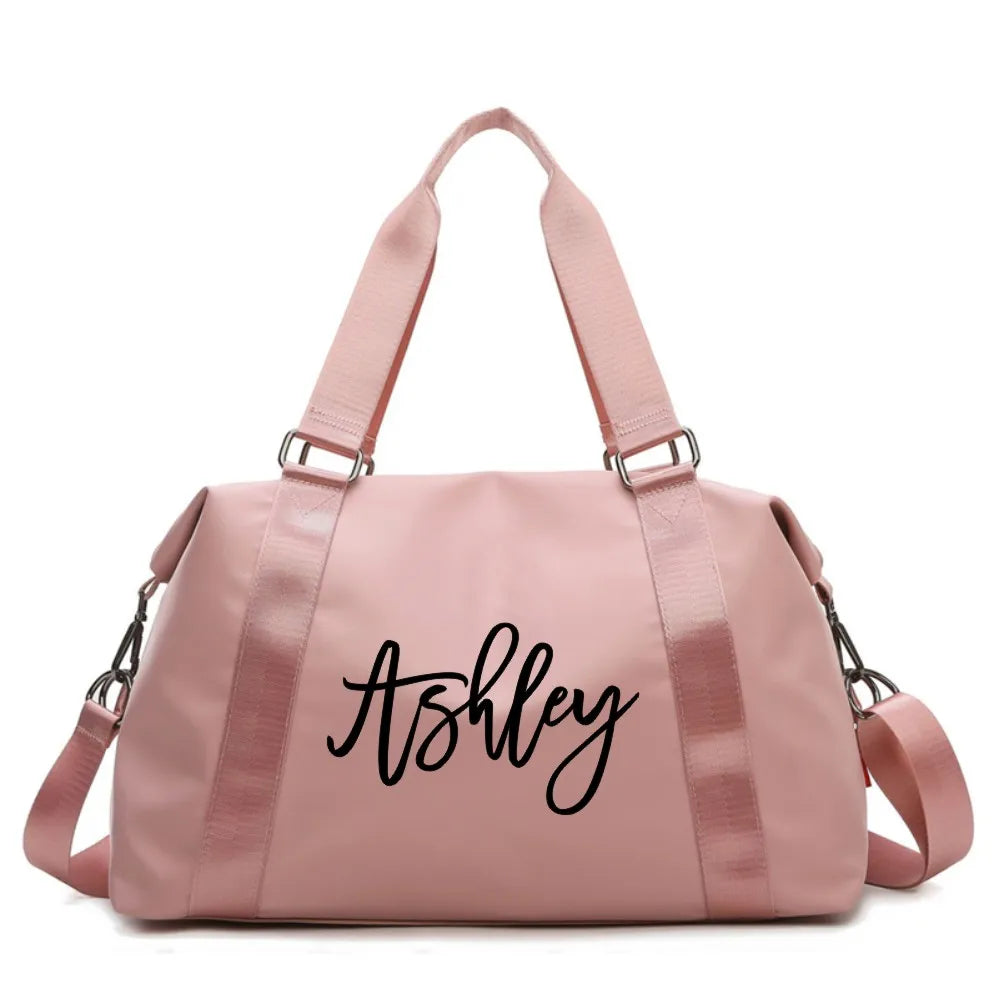 Personalized Duffel Bag Bridesmaid Gift Custom Weekend Bag Gym Bag Cabin Tote Bag Bridal Gift Travel Bag Waterproof Shoulder Bag